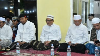 Bupati Fauzi dan KH. A. Busyro Karim Peringati Maulid Nabi Muhammad di Masjid Al-Alim